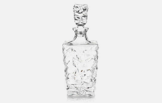 glacier glass whiskey decanter